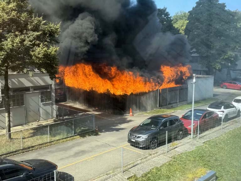 Brand an der Vetsuisse Uni Bern 18.08.2025