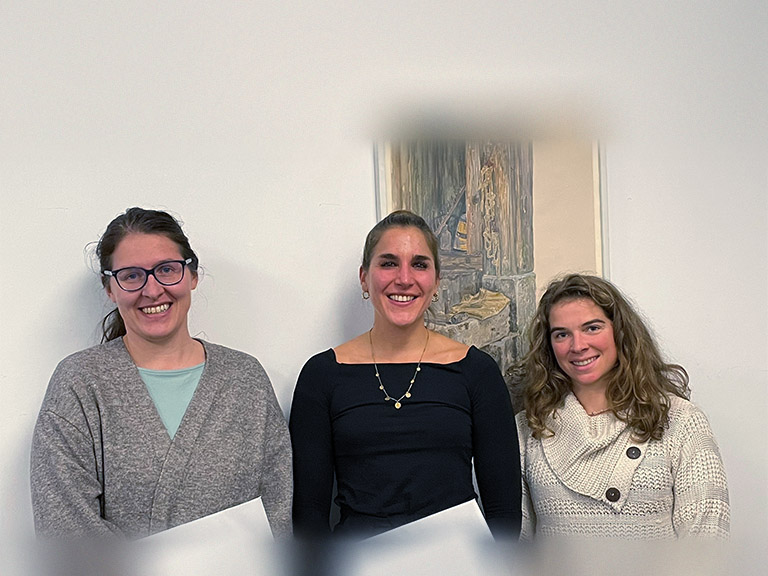 Foto (von links): Ivana Jaric, Vanessa Heitzmann, Stefania Michaela Vannetti